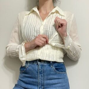 White Top With Lace Details